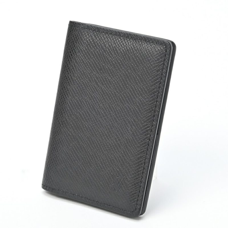LOUIS VUITTON Card Case/Pass Case Organizer de Poche M30537 Taiga Noir - Logoexplore