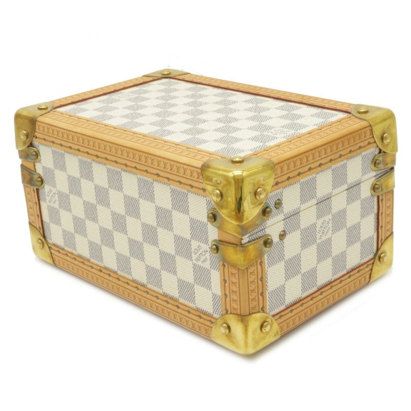 Louis Vuitton Damier Azur Coffret Tresor 24 Makeup Box Case Hard Trunk SP Order - Logoexplore - Image 2