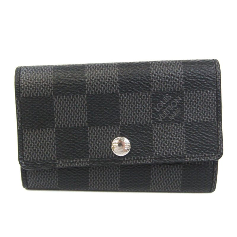 LOUIS VUITTON Damier Graphite Multicles 6 N62662 Men,Women Damier Graphite Key Case Damier Graphite - Logoexplore