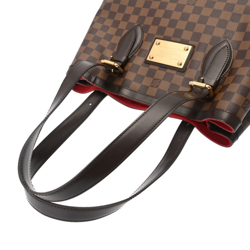 LOUIS VUITTON Damier Hampstead MM Brown N51204 Women's Canvas Handbag - Logoexplore - Image 3