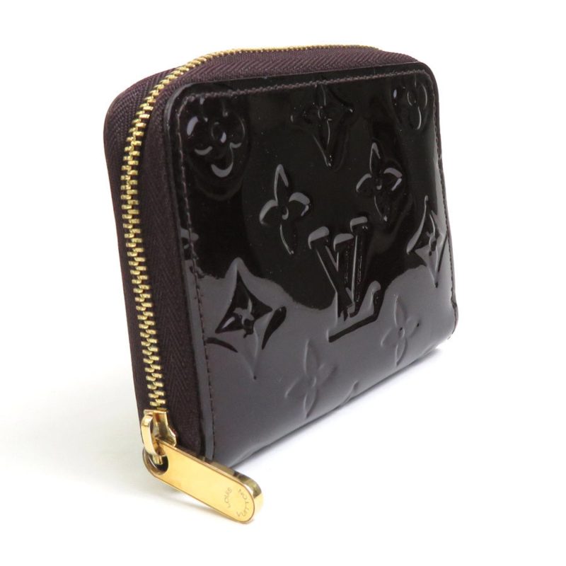 LOUIS VUITTON Coin Case Wallet Monogram Vernis Zippy Purse Amaranto Unisex M93607 - Logoexplore - Image 2