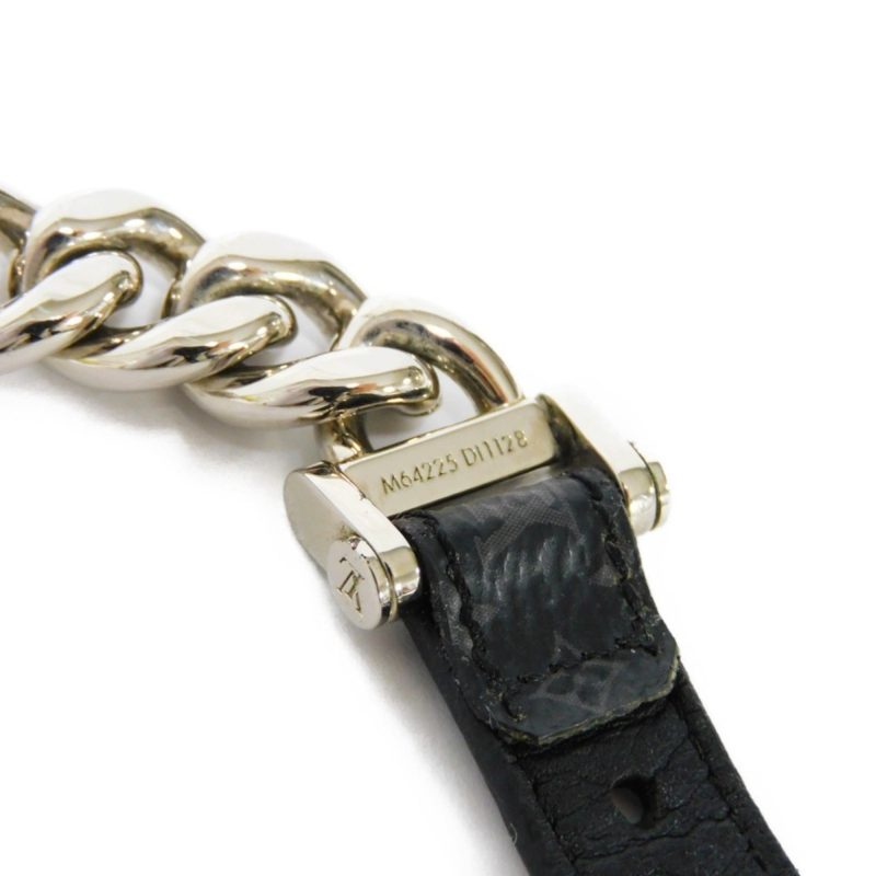 LOUIS VUITTON Bracelet Chain Monogram Eclipse Noir M64225 Men's Accessories Jewelry - Logoexplore - Image 9