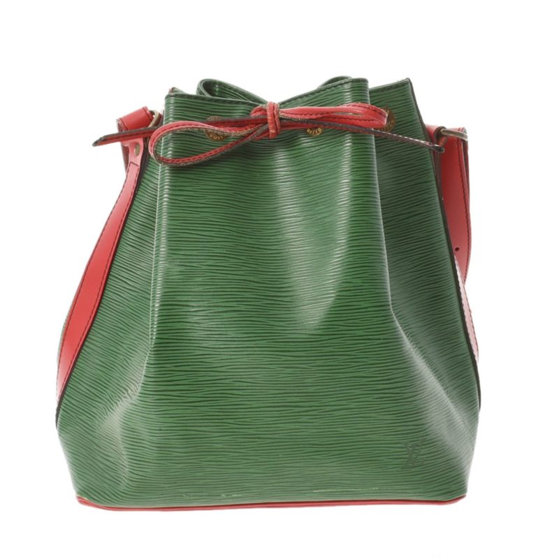 LOUIS VUITTON Epi Petit Noe Bicolor Green / Red M44147 Women's Leather Shoulder Bag - Logoexplore