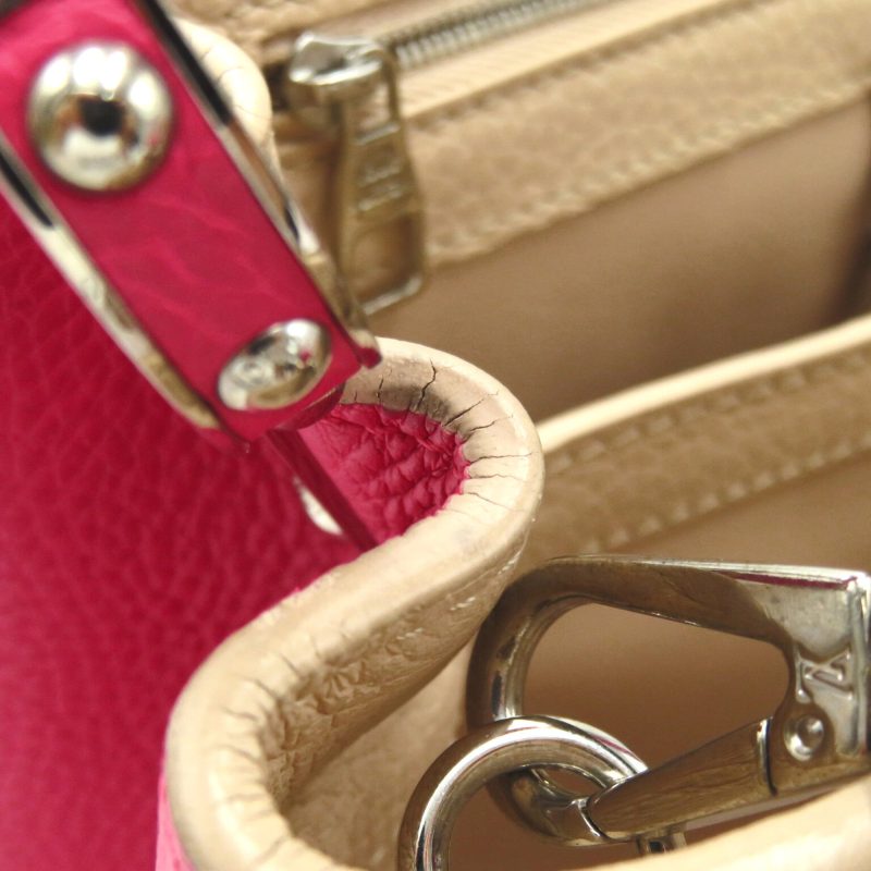 LOUIS VUITTON CapucinePM Pink Taurillon Clemence Leather leather M94519 - Logoexplore - Image 8
