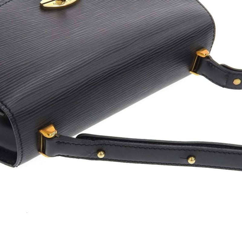 Louis Vuitton Epi Tilsit Vintage Handbag Noir Black M52482 - Logoexplore - Image 6