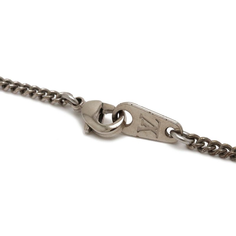 LOUIS VUITTON Collier LV Fluo Necklace Pendant Jaune Neon Yellow Metal Silver Color MP2143 - Logoexplore - Image 5