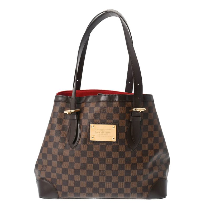LOUIS VUITTON Damier Hampstead MM Brown N51204 Women's Canvas Handbag - Logoexplore