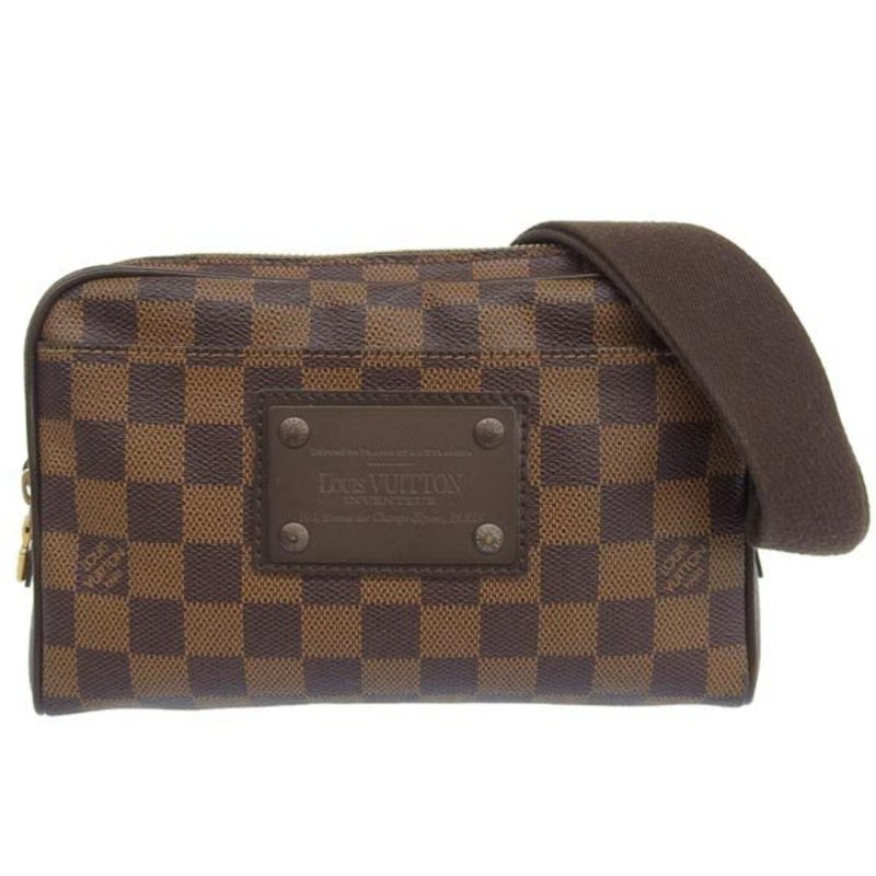 LOUIS VUITTON Damier Bum Bag Brooklyn Waist Body N41101 Brown Women's - Logoexplore