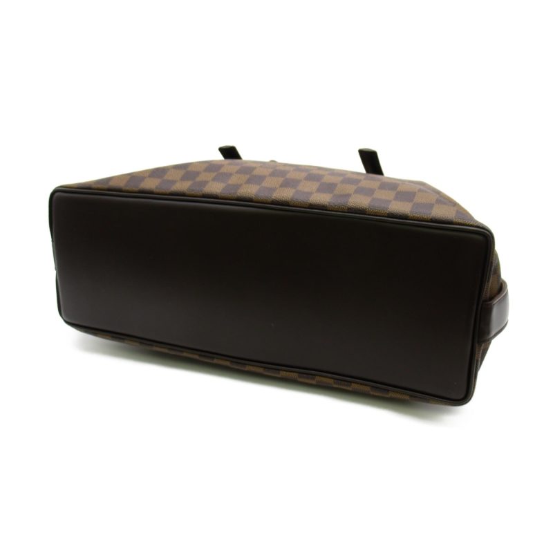 LOUIS VUITTON Chelsea Tote Bag Brown Ebene Damier PVC coated canvas N51119 - Logoexplore - Image 4