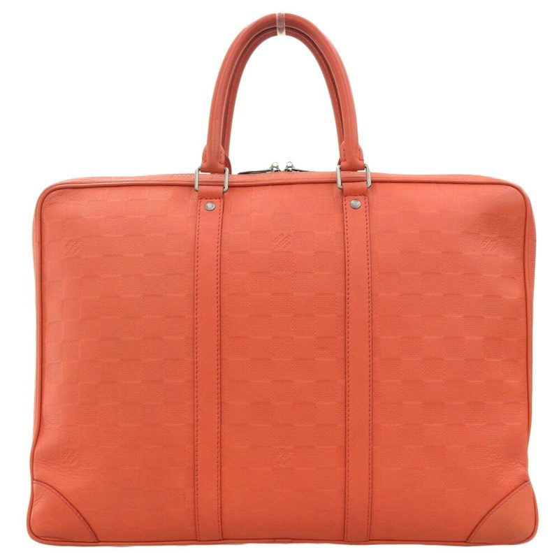 LOUIS VUITTON Damier Anfini Porte Document Voyage PDV Bag Fusion N41143 - Logoexplore