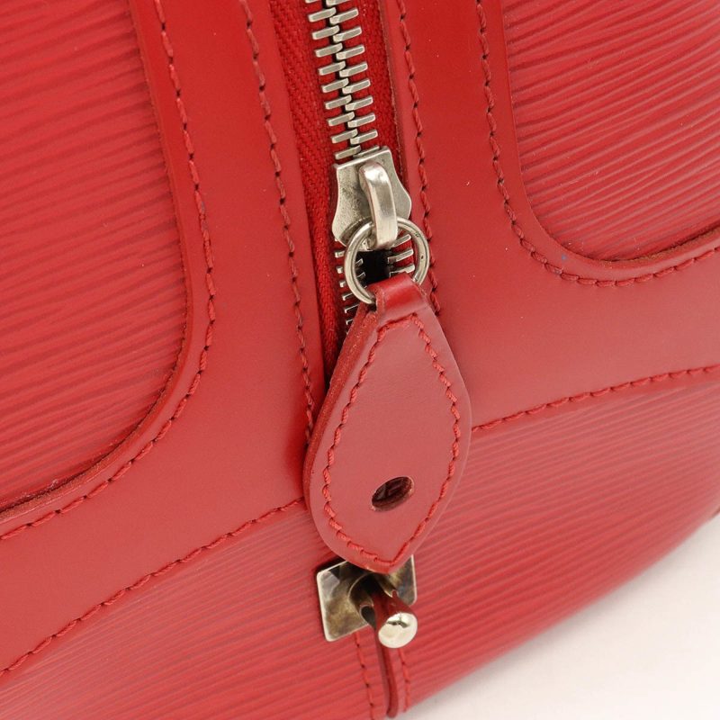 LOUIS VUITTON Epi Bowling Montaigne PM Handbag Boston Bag Leather Rouge Red M5932E - Logoexplore - Image 8