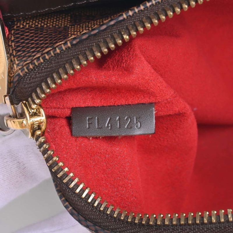 LOUIS VUITTON Damier Twice Shoulder Bag N48259 Brown/Red Ladies - Logoexplore - Image 7