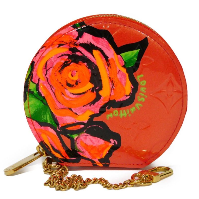LOUIS VUITTON Coin Case Porte Monet Chapeau Embossed Patent Monogram Vernis Rose Orange Sunset M93691 Women's Wallet - Logoexplore