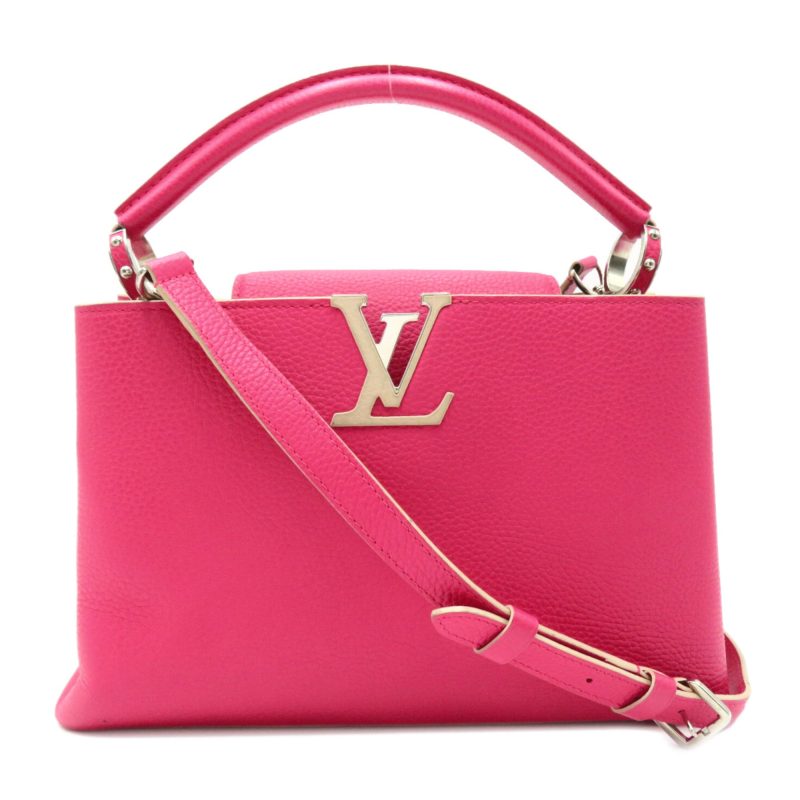 LOUIS VUITTON CapucinePM Pink Taurillon Clemence Leather leather M94519 - Logoexplore