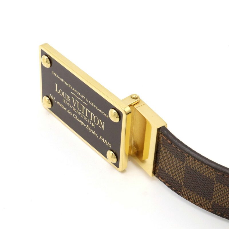 LOUIS VUITTON Damier Sainteur Enventour Belt Reversible #90 90/36 M9677U - Logoexplore - Image 3