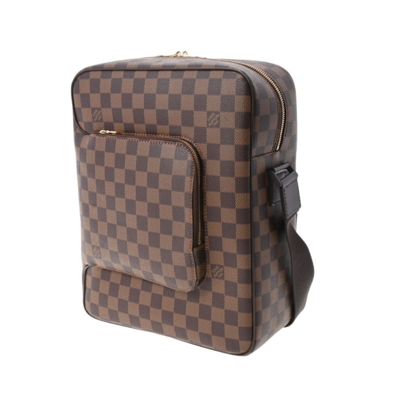 LOUIS VUITTON Damier Olaf MM Brown N41441 Men's Canvas Shoulder Bag - Logoexplore - Image 2