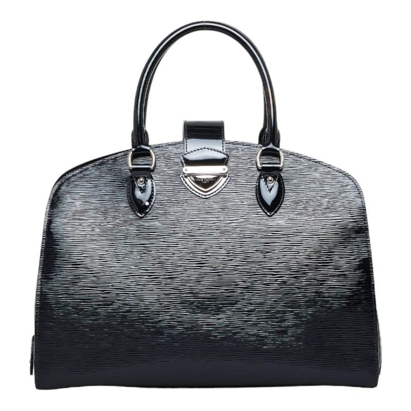 LOUIS VUITTON Epi Pont Neuf GM Handbag M59042 Noir Black Enamel Women's - Logoexplore