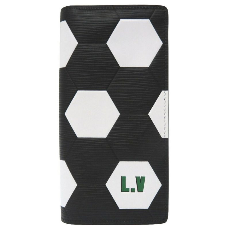 Louis Vuitton Epi Portofeuil Brothers 2018 FIFA World Cup Limited M63294 Long Wallet Black 0203 LOUIS VUITTON Men's - Logoexplore