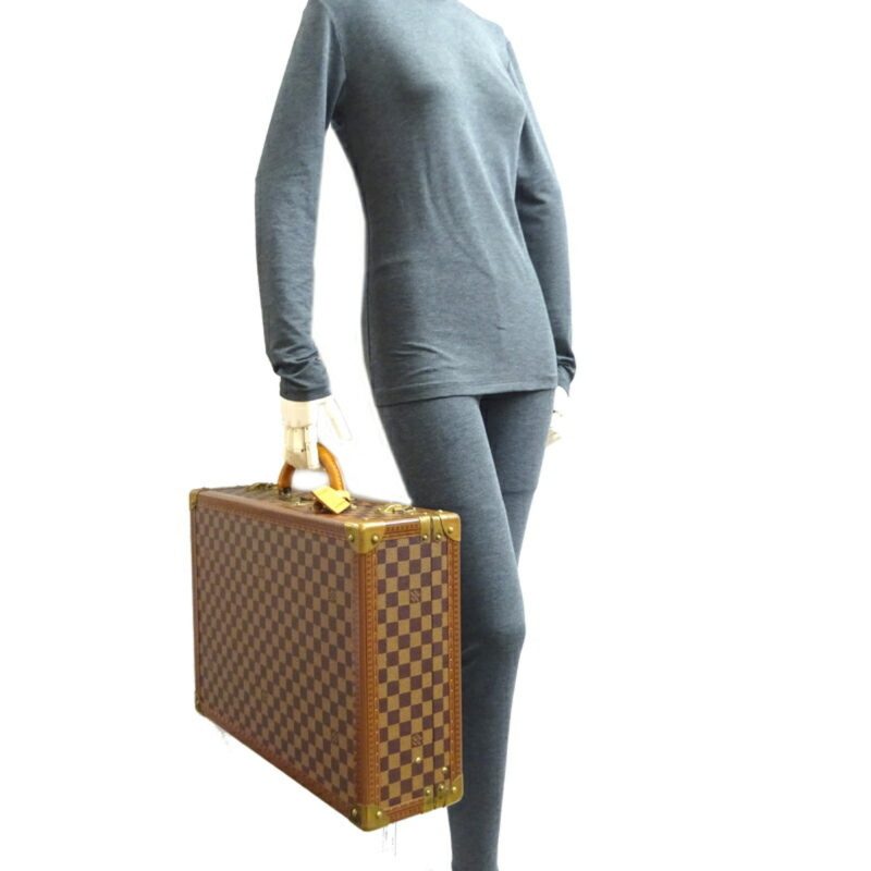 LOUIS VUITTON Damier N21341 Women's Handbag Damier Canvas,Ebene - Logoexplore - Image 9