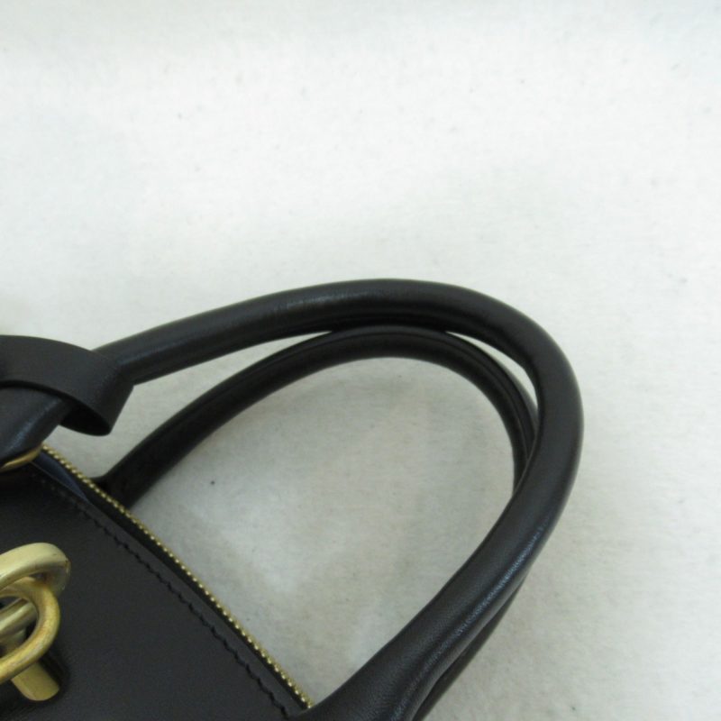 LOUIS VUITTON City Steamer PM 2wayShoulder Bag Gold Black leather M53015 - Logoexplore - Image 8