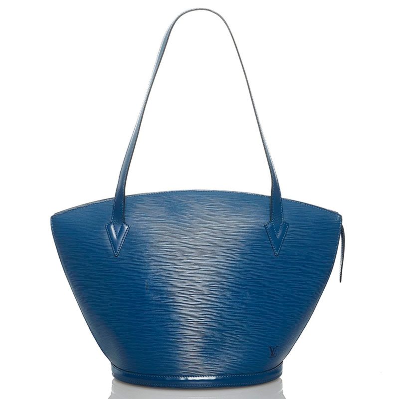 Louis Vuitton Epi Saint-Jacques Handbag Tote Bag M52265 Toledo Blue Leather Women's LOUIS VUITTON - Logoexplore