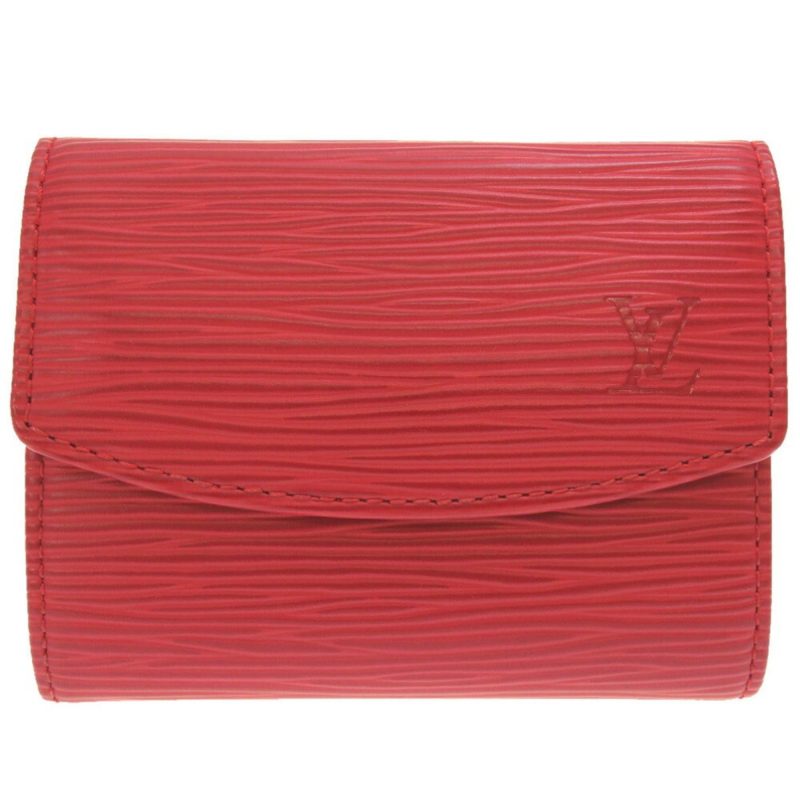 LOUIS VUITTON Epi Portomone Sampur Castilian Red M63417 Coin Case Purse Wallet - Logoexplore