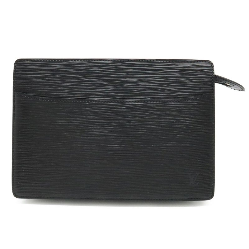 LOUIS VUITTON Epi Pochette Homme Second Bag Clutch Noir Black M52522 - Logoexplore