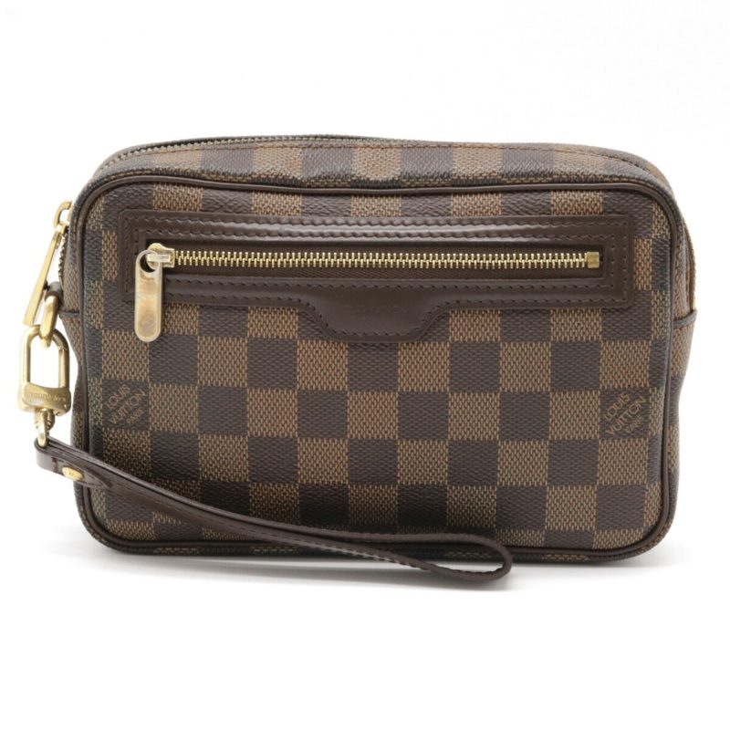 Louis Vuitton Damier Pochette Bie Macau Second Bag Clutch Handbag N61739 - Logoexplore