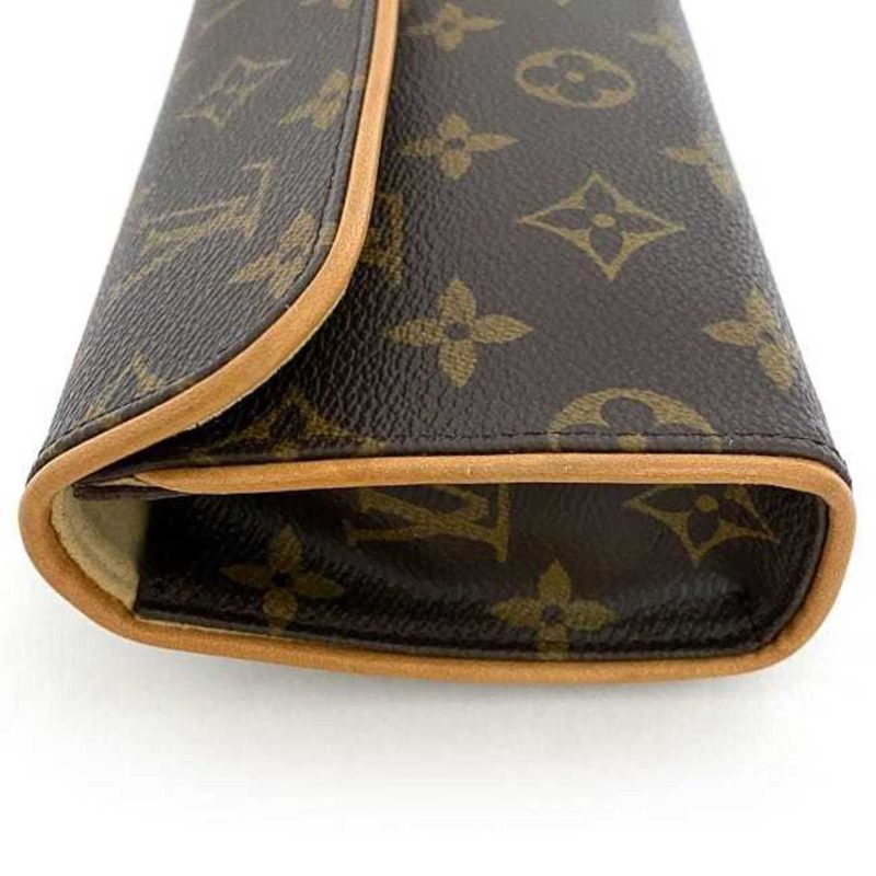LOUIS VUITTON Body Bag Pochette Florentine Brown Beige Monogram M51855 S Size Canvas Nume FL0090 LB0070  Belt Waist Pouch Flap - Logoexplore - Image 5