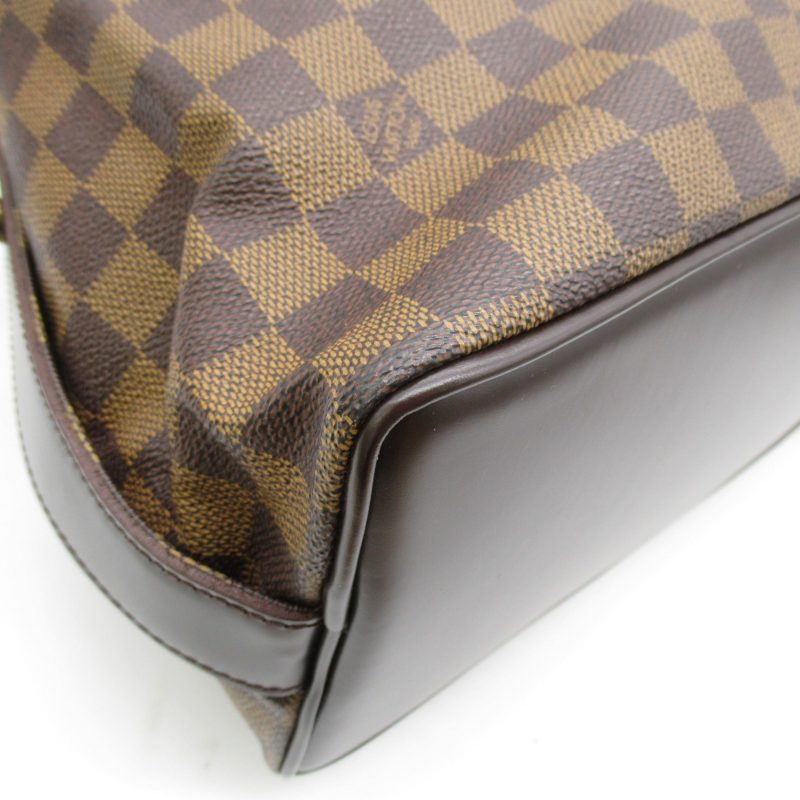 LOUIS VUITTON Chelsea Tote Bag Brown Ebene Damier PVC coated canvas N51119 - Logoexplore - Image 9