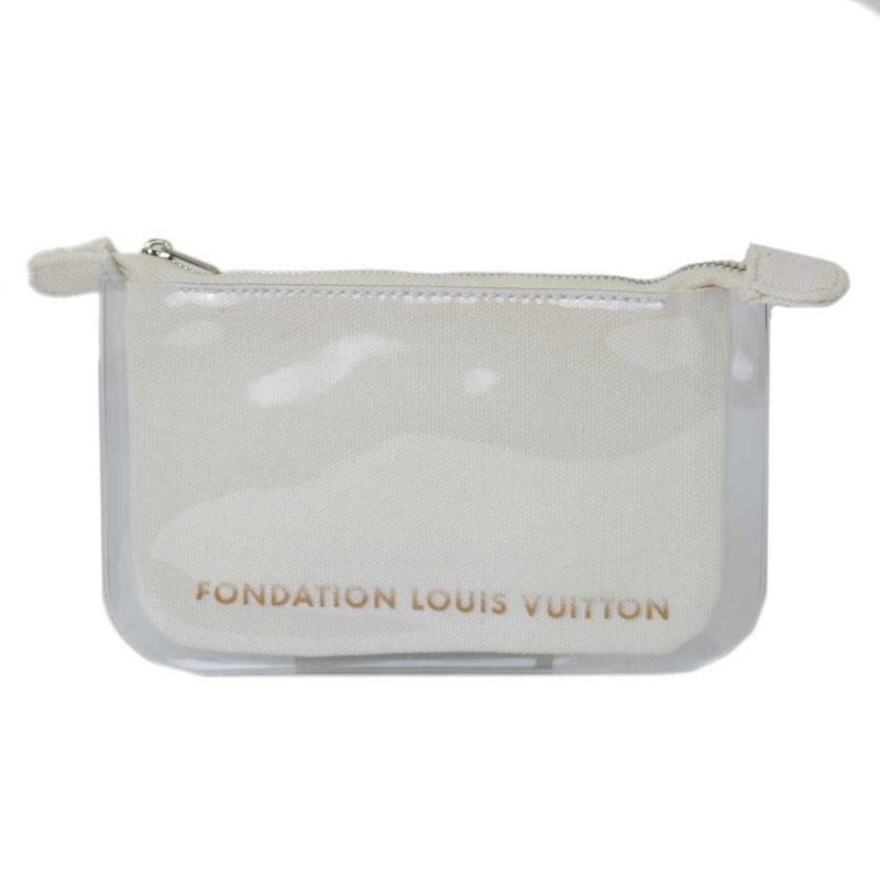 Louis Vuitton Foundation Museum Limited Edition Pouch White - Logoexplore - Image 2