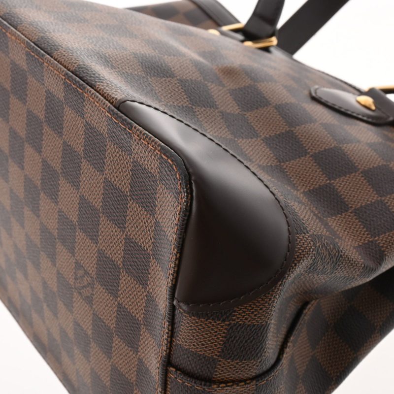 LOUIS VUITTON Damier Hampstead PM Brown N51205 Women's Canvas Handbag - Logoexplore - Image 9
