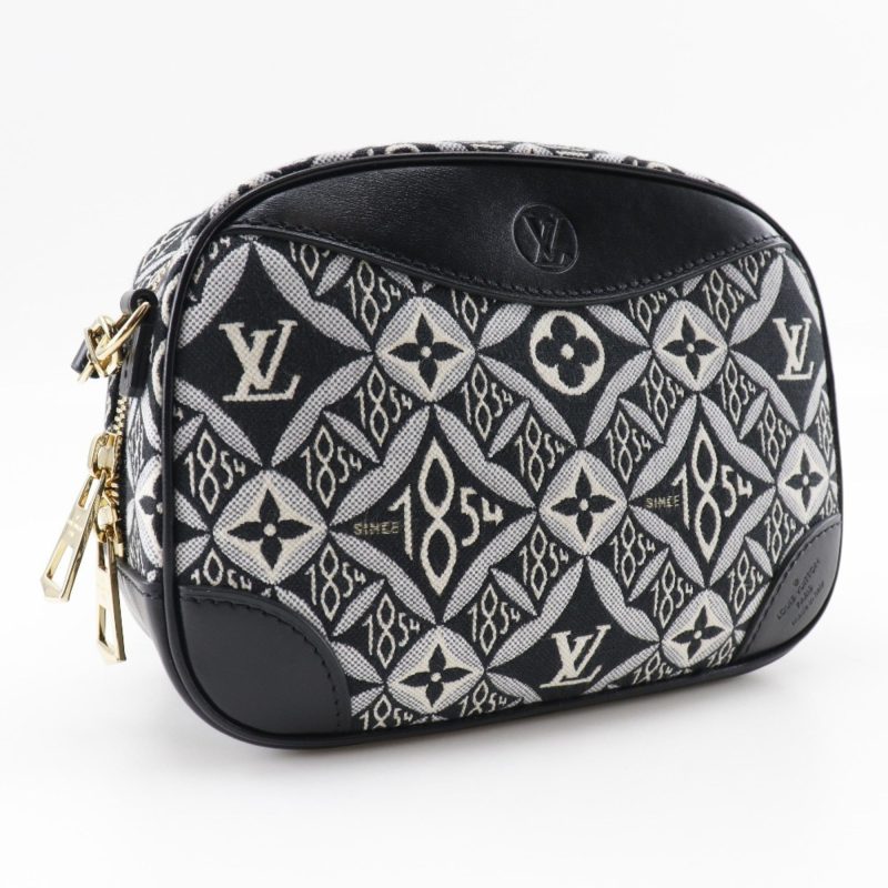 LOUIS VUITTON Deauville Mini SINCE1854 Nicolas Ghesquiere M57205 x Monogram Jacquard Black PL3270 Women's Shoulder Bag - Logoexplore - Image 3