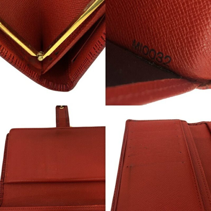 Louis Vuitton Continental Vienois Castilian Red Epi M63257 Gamaguchi Long Wallet Leather MI0032 LOUIS VUITTON Ladies - Logoexplore - Image 10