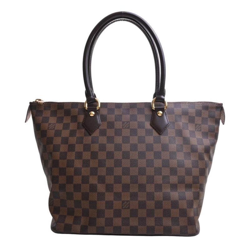 LOUIS VUITTON Damier Saleya MM Tote Bag N51182 Brown Women's - Logoexplore