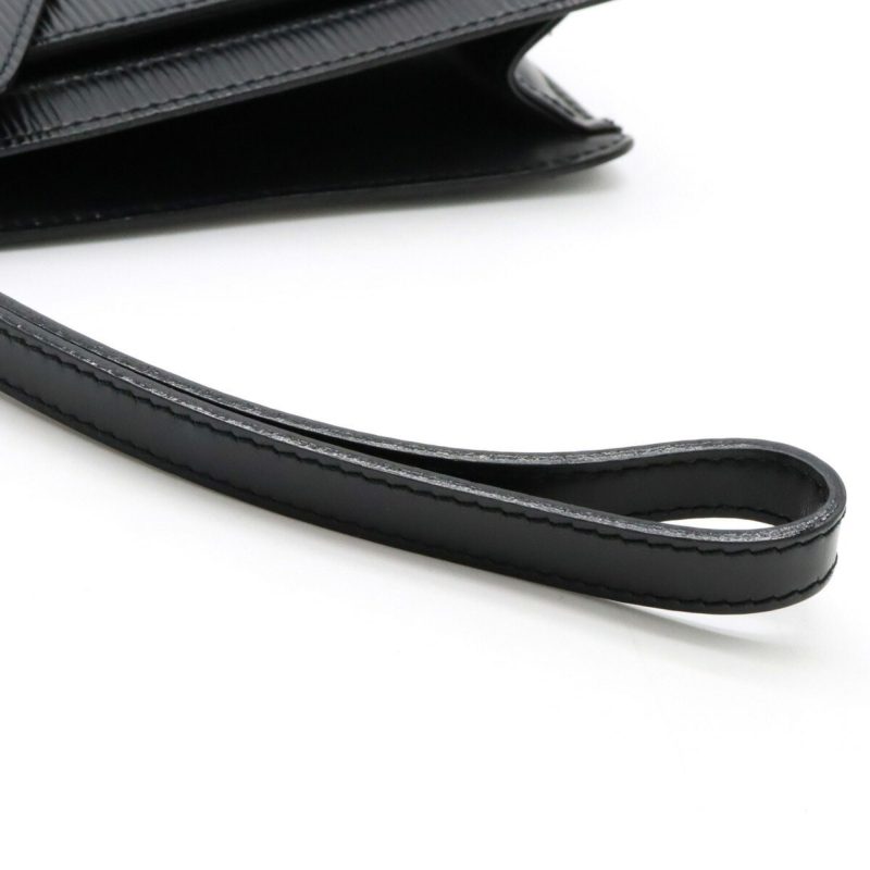 LOUIS VUITTON Epi Pochette Serie Dragonne Second Bag Noir Black Key Missing M52612 - Logoexplore - Image 4