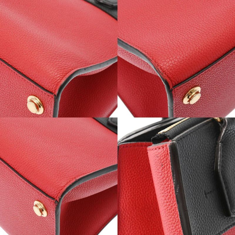 LOUIS VUITTON City Steamer PM Noir/Rouge M54868 Women's Taurillon Leather Bag - Logoexplore - Image 9