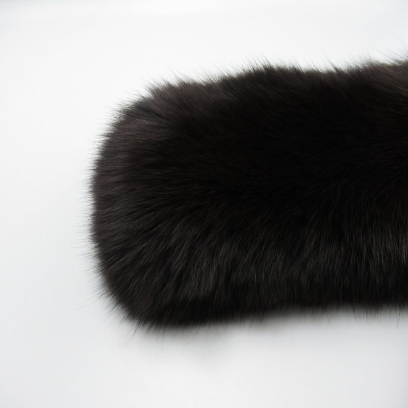 LOUIS VUITTON fur scarf Brown silk - Logoexplore - Image 6