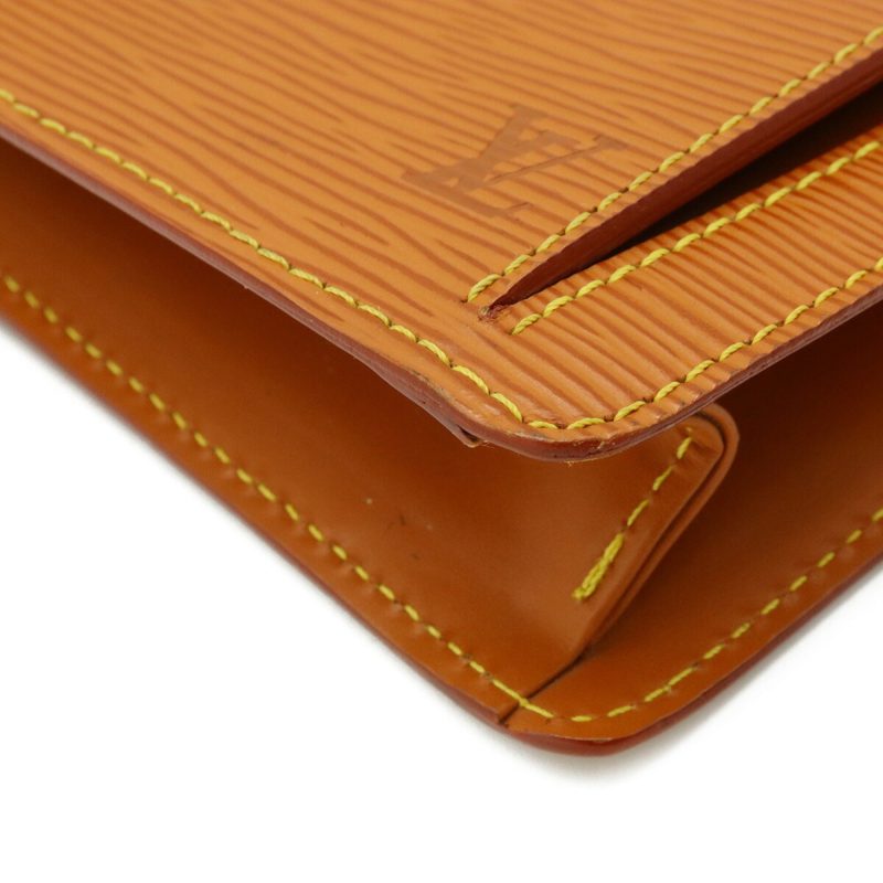 LOUIS VUITTON Epi Serie Dragonne Second Bag Clutch Leather Zipang Gold Key Missing M52618 - Logoexplore - Image 3