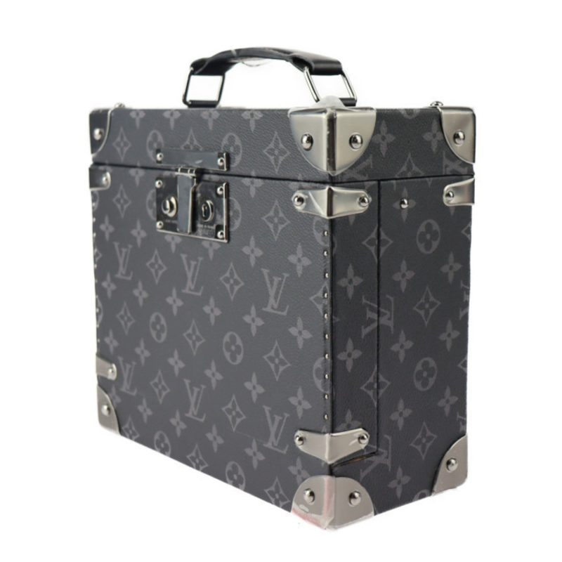 LOUIS VUITTON Fragrance Box Other Bag M20078 Monogram Eclipse Leather Black Silver Hardware Trunk Vanity - Logoexplore - Image 2