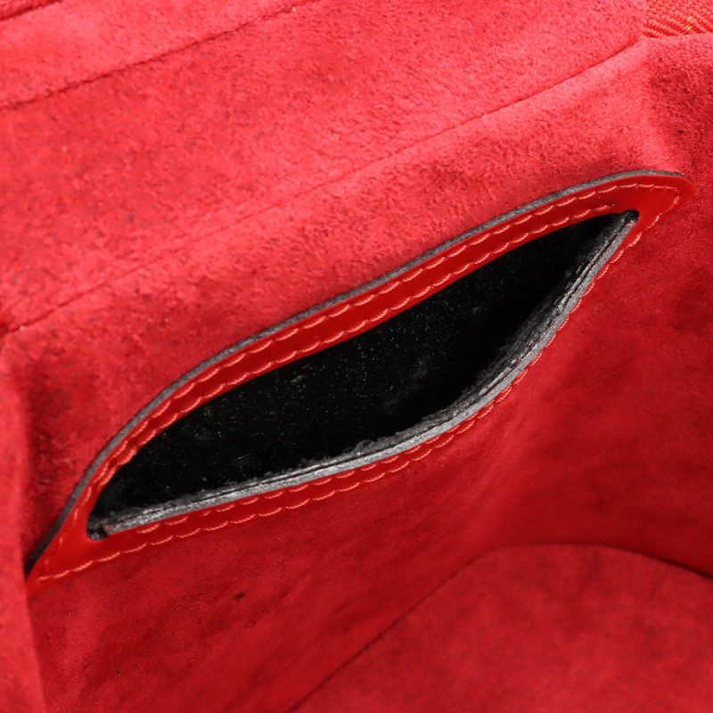 LOUIS VUITTON Epi Cannes Handbag Vanity Bag Leather Red Castilian M48037 - Logoexplore - Image 6