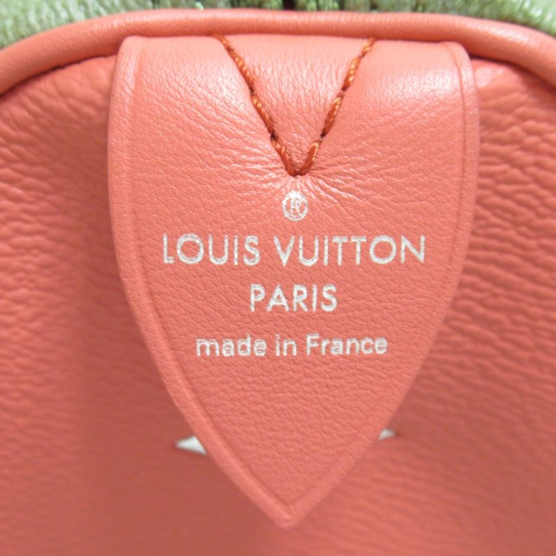 LOUIS VUITTON Da Vinci Speedy 30 Handbag Pink Masters collection PVC coated canvas M43372 - Logoexplore - Image 9
