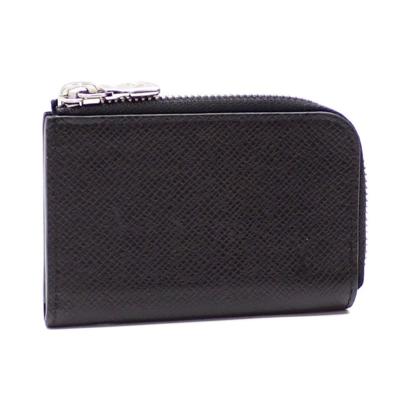LOUIS VUITTON Coin Case Taiga Portomone Jour Men's M63375 Ardoise Purse - Logoexplore