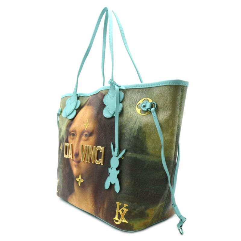 LOUIS VUITTON Da Vinci Neverfull MM Green Masters collection PVC coated canvas M43325 - Logoexplore - Image 3