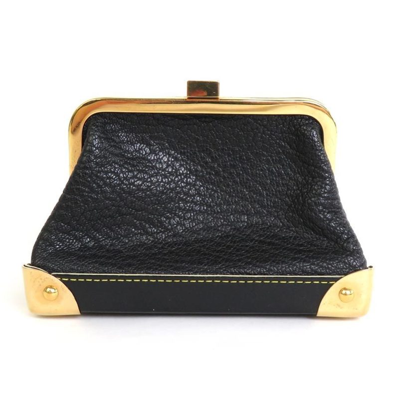 LOUIS VUITTON Coin Case Suhari Portomonet Vienois Leather Black Gold Unisex M91834 e55861f - Logoexplore - Image 2