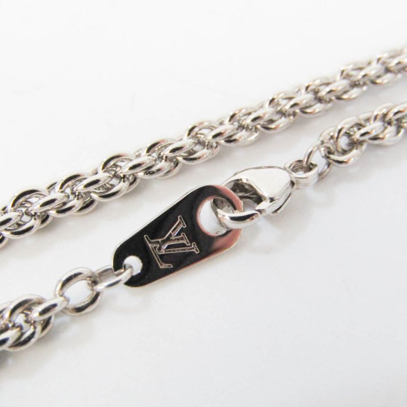 LOUIS VUITTON Colliersquard LV Strass MP2691 Metal,Rhinestone Men,Women Pendant Necklace [Silver] - Logoexplore - Image 5