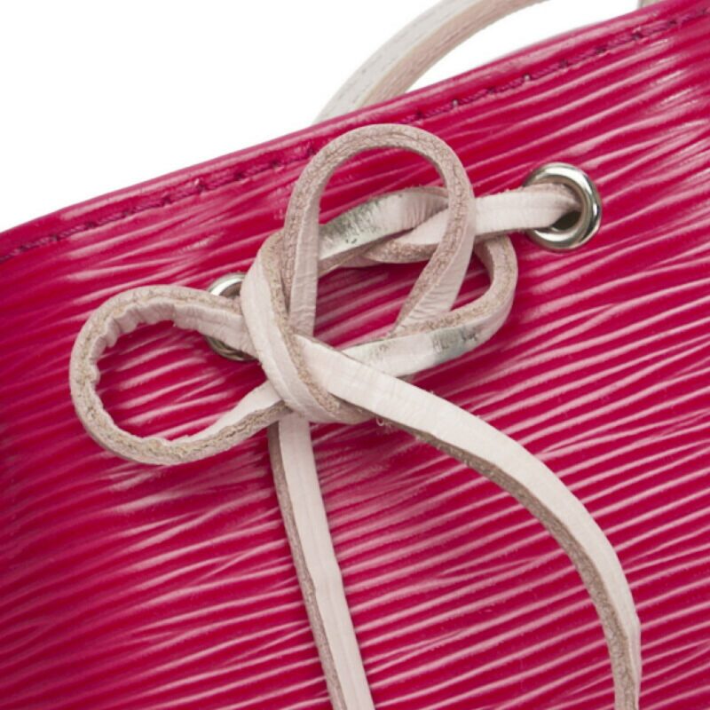 LOUIS VUITTON Epi Nano Noe Shoulder Bag M42502 Pink Navy PVC Leather Women's - Logoexplore - Image 5
