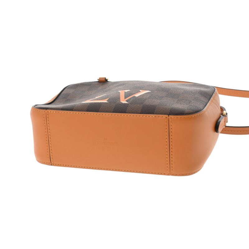 LOUIS VUITTON Damier Santa Monica Saffron N40178 Women's Canvas Shoulder Bag - Logoexplore - Image 5