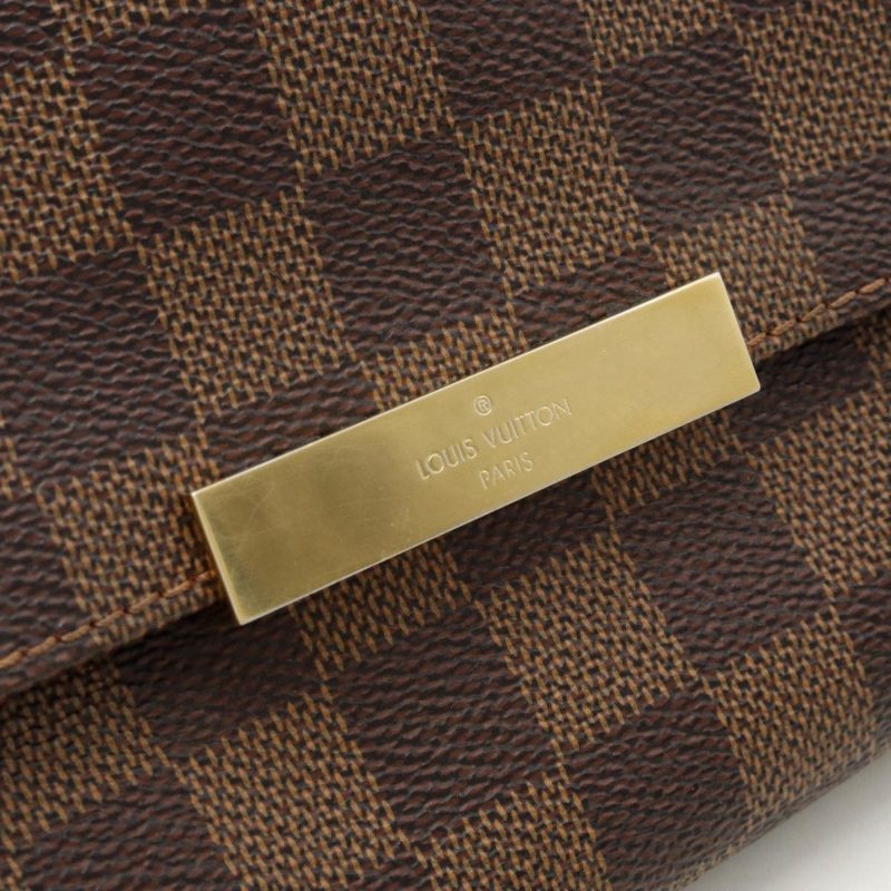 LOUIS VUITTON Damier Favorite MM Shoulder Bag Clutch N41129 - Logoexplore - Image 8