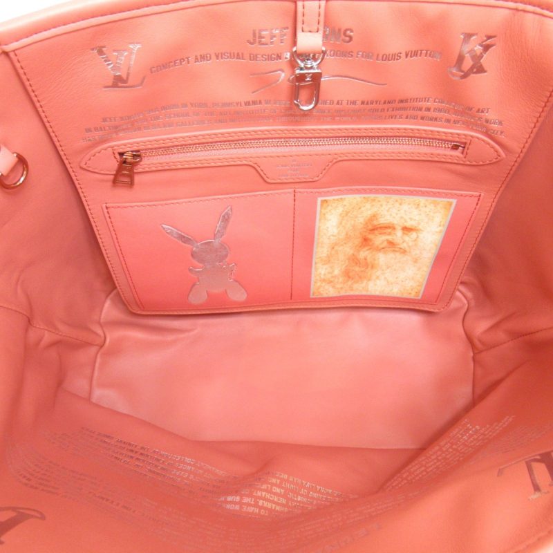 LOUIS VUITTON Da Vinci Neverfull MM Pink Masters collection PVC coated canvas M43373 - Logoexplore - Image 4